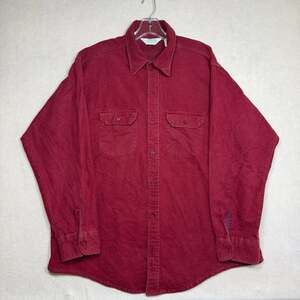 Vintage ARCTIC Shirt Mens XXL 100% Cotton Red Heavyweight Chamois Made in USA